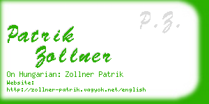 patrik zollner business card